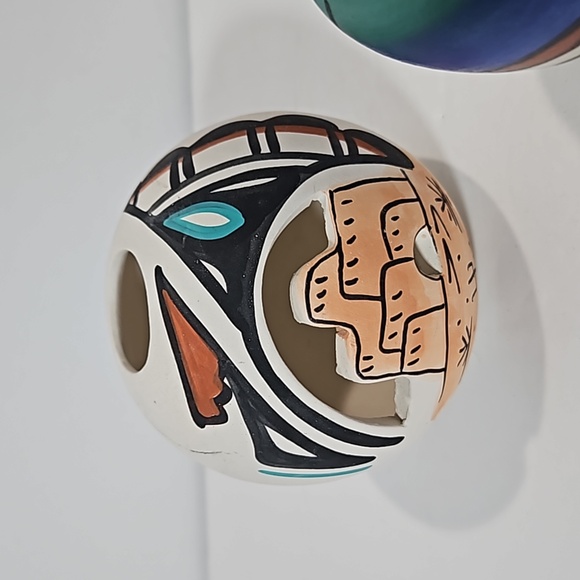 Southwestern Trio Handmade Pottery Mini Vases - Picture 2 of 6